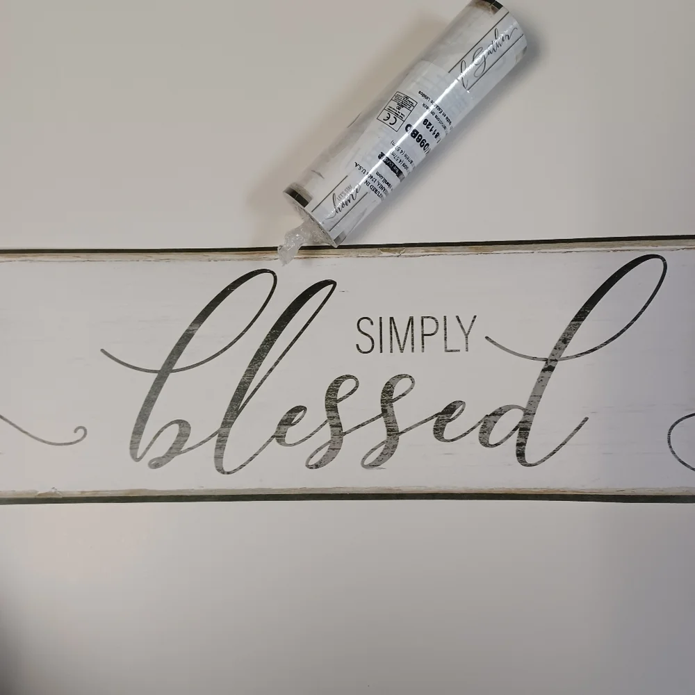 Wallpaper Border Lets Stay Home Farmhouse Words